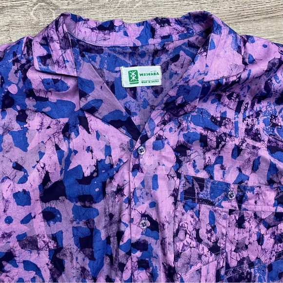 Abstract Button Up Shirt Made In Ghana - Picture 13 of 16